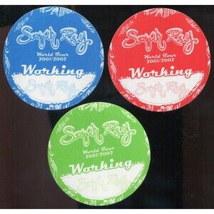 Vintage 2001 2002 Sugar Ray Concert Backstage Working Pass Lot of 3